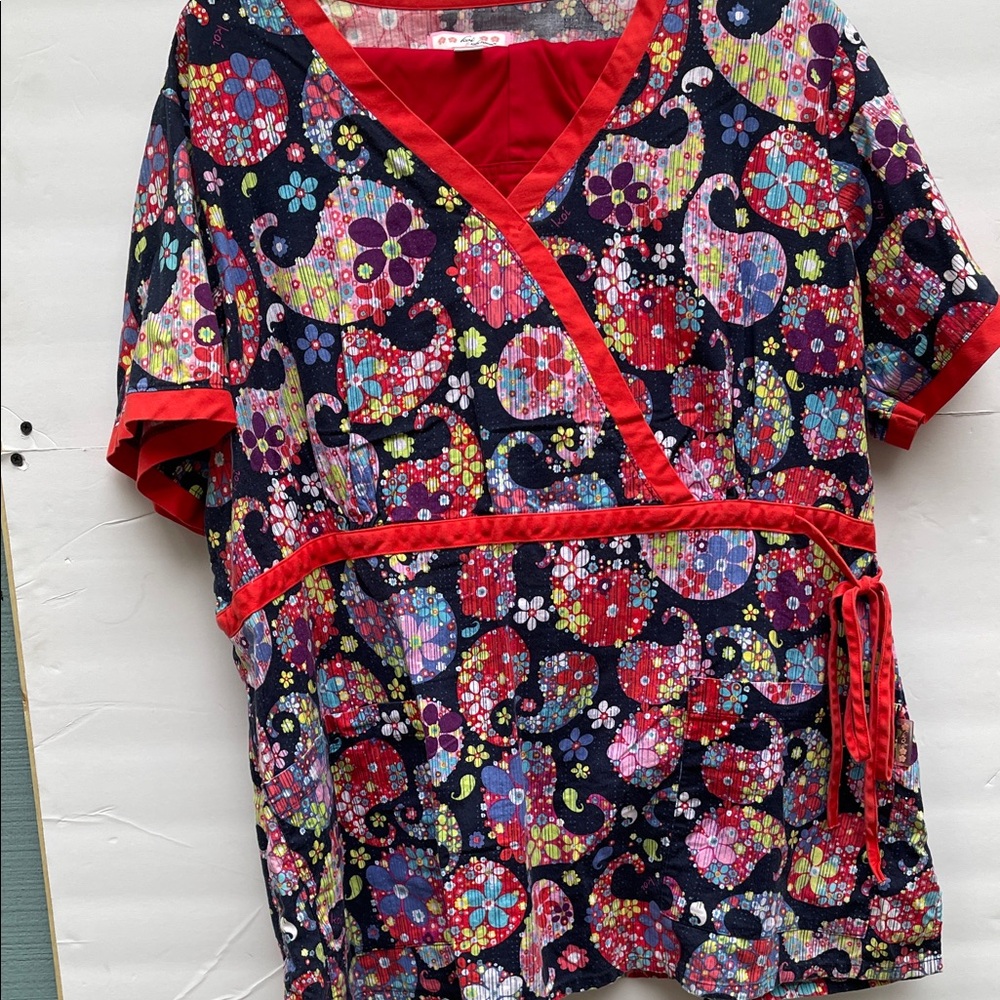Koi 3Xl Top SB 2Xl Pants Scrubs Colorful Floral Women's Top